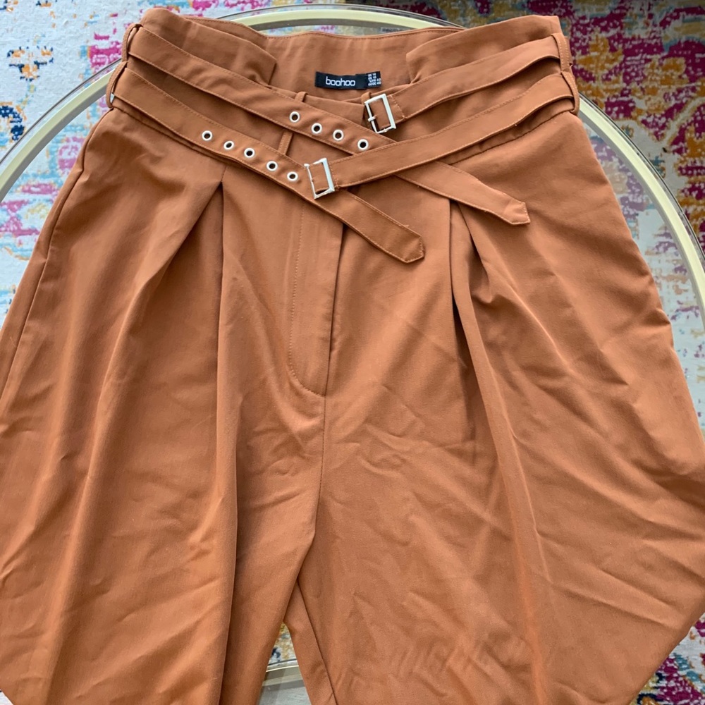 Brown wide leg pants